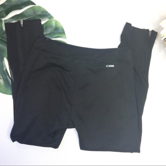 Puma Leggings Sheer Panel & Zip Leg XS Black 1255 - Picture 5 of 8